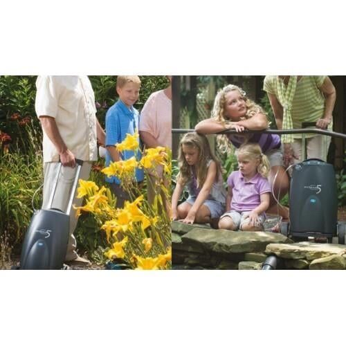 Caire Eclipse 5 Taşınabilir Oksijen Cihazı - Sürekli Akım ve Tetiklemeli Akım ile Çalışan Oksijen Konsantratörü