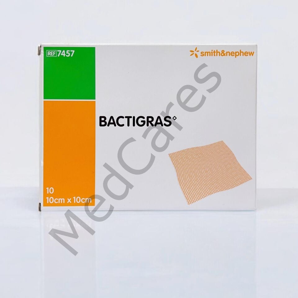 BACTIGRAS Parafinli Antiseptik Tül Yara Bakım Örtüsü 10 cm x 10 cm - 1 Adet