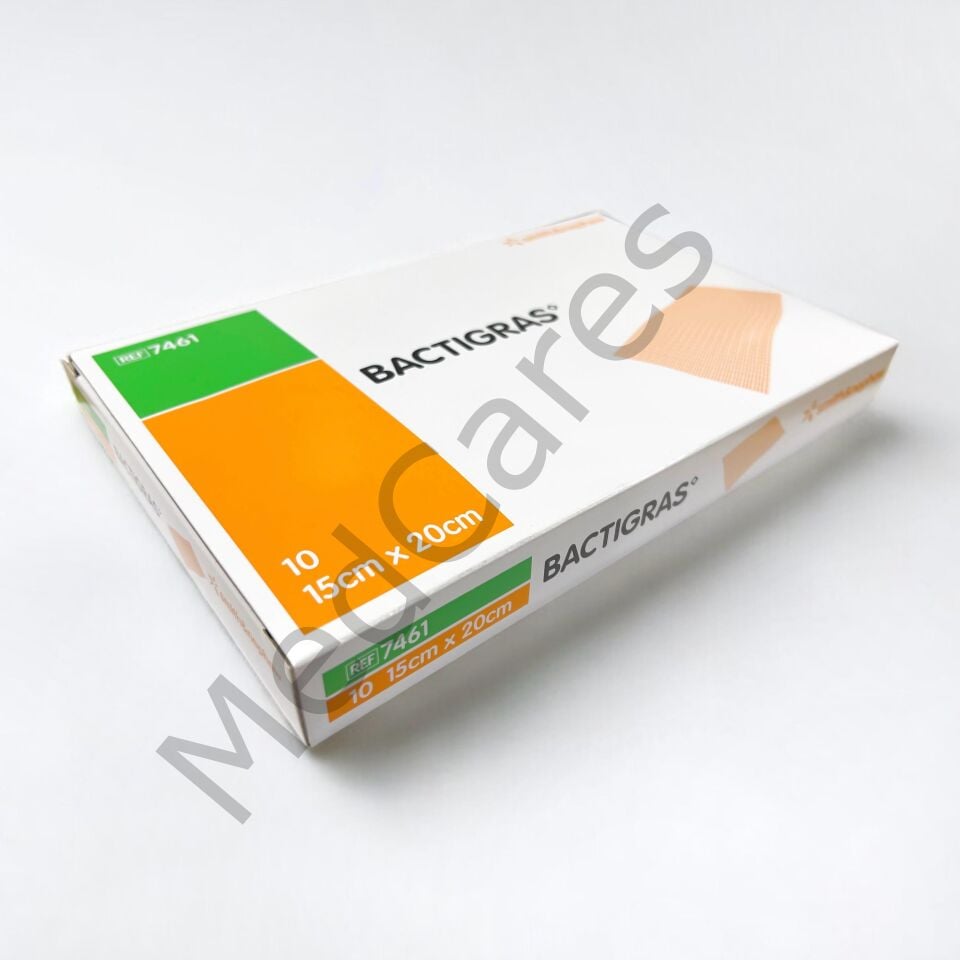 BACTIGRAS Parafinli Antiseptik Tül Yara Bakım Örtüsü 10 cm x 10 cm - 1 Adet