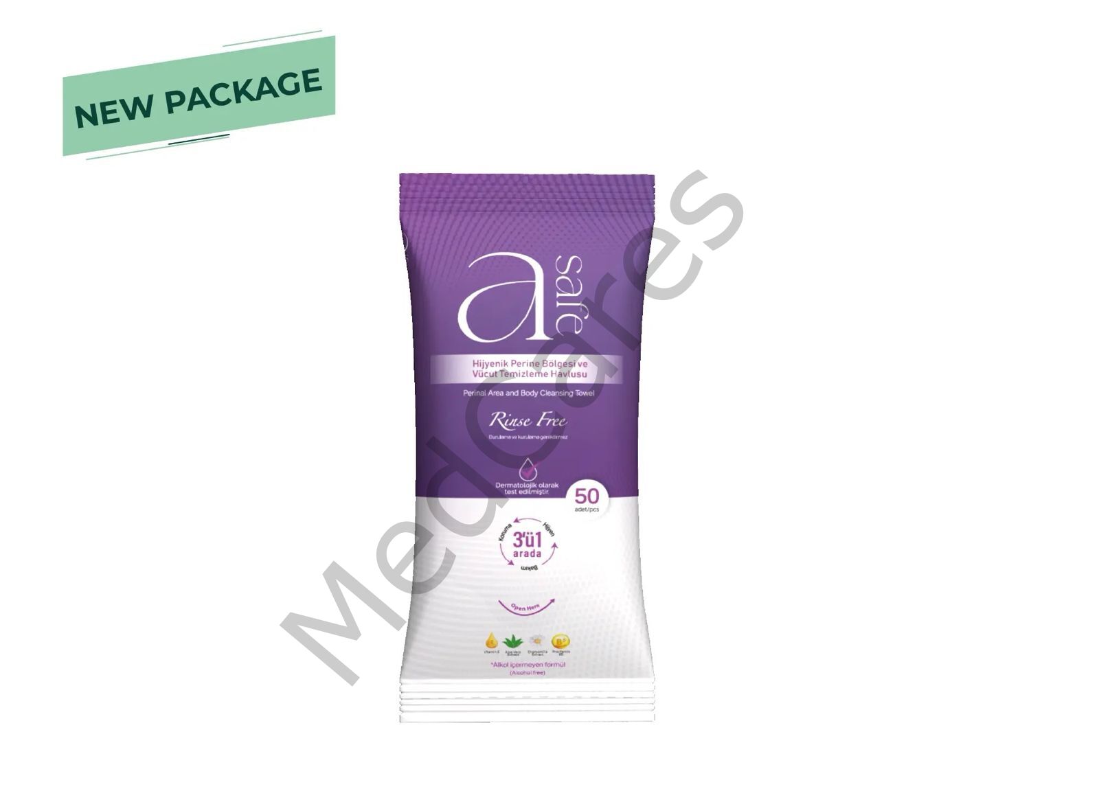 A-Safe Hijyenik Perine Ve Vücut Temizleme Havlusu
