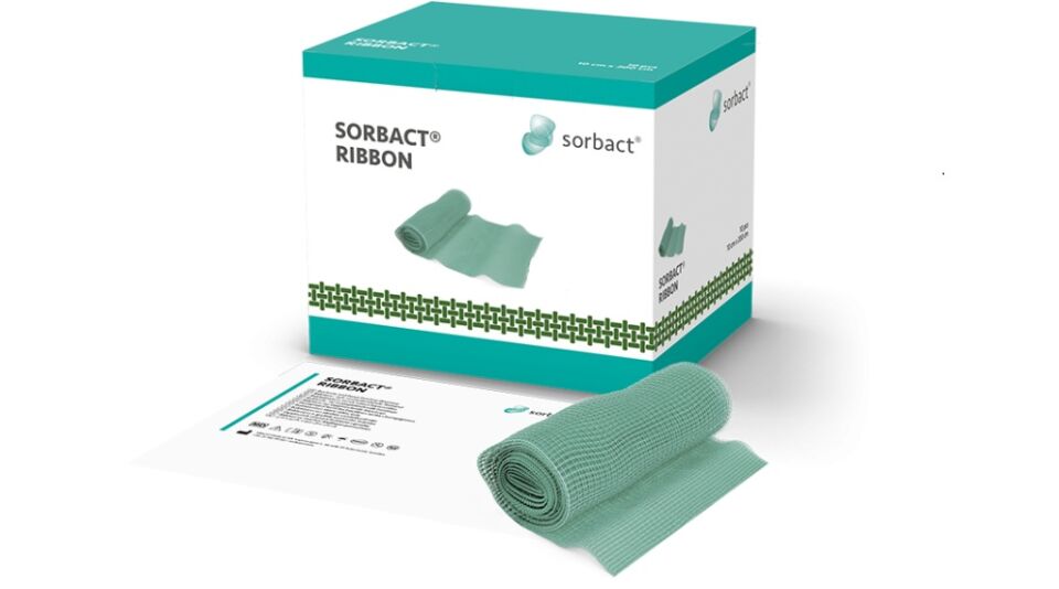 SORBACT® RIBBON GAUZE  Bakteri Bağlayıcı Şerit Yara Örtüsü   5 × 200 cm