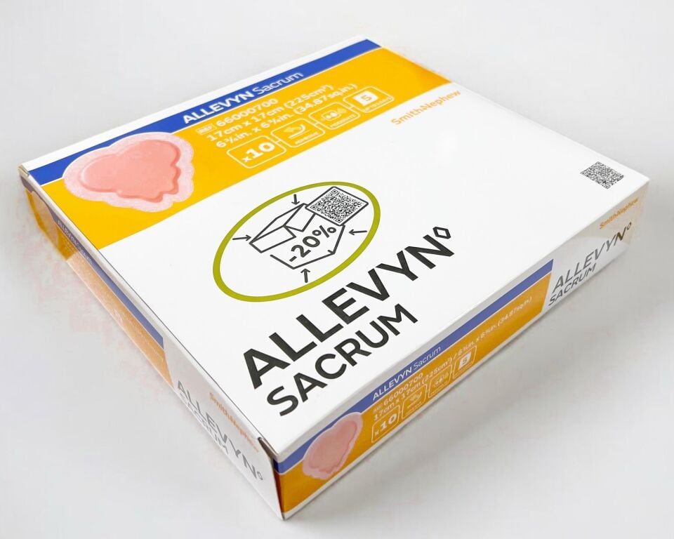 Allevyn Sacrum Köpük, Sakrum Kalça Yara Örtüsü Bası Ve Yatak Yarası Tedavisi 17x17cm