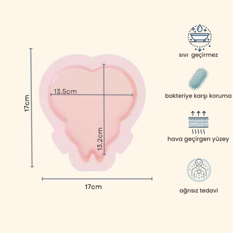 ALLEVYN Adhesive Sacrum Yapışkanlı Poliüretan Köpük Örtü 17cm x 17cm