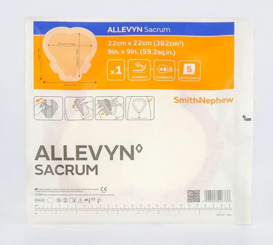 ALLEVYN Adhesive Sacrum Yapışkanlı Poliüretan Köpük Örtü  22cm x 22cm