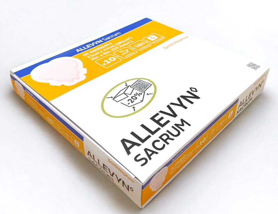 ALLEVYN Sacrum Yapışkanlı Poliüreten Köpük Örtü 22cm x 22cm 1 Adet