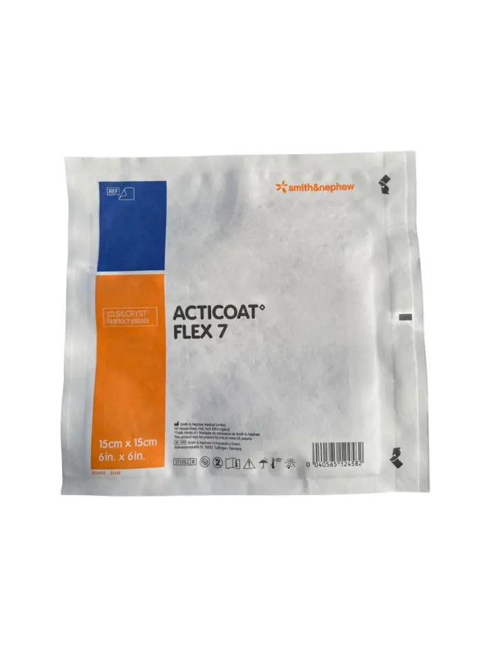 ACTICOAT FLEX 7 Gümüşlü Antimikrobiyal Bariyer Örtü 15cm x 15cm