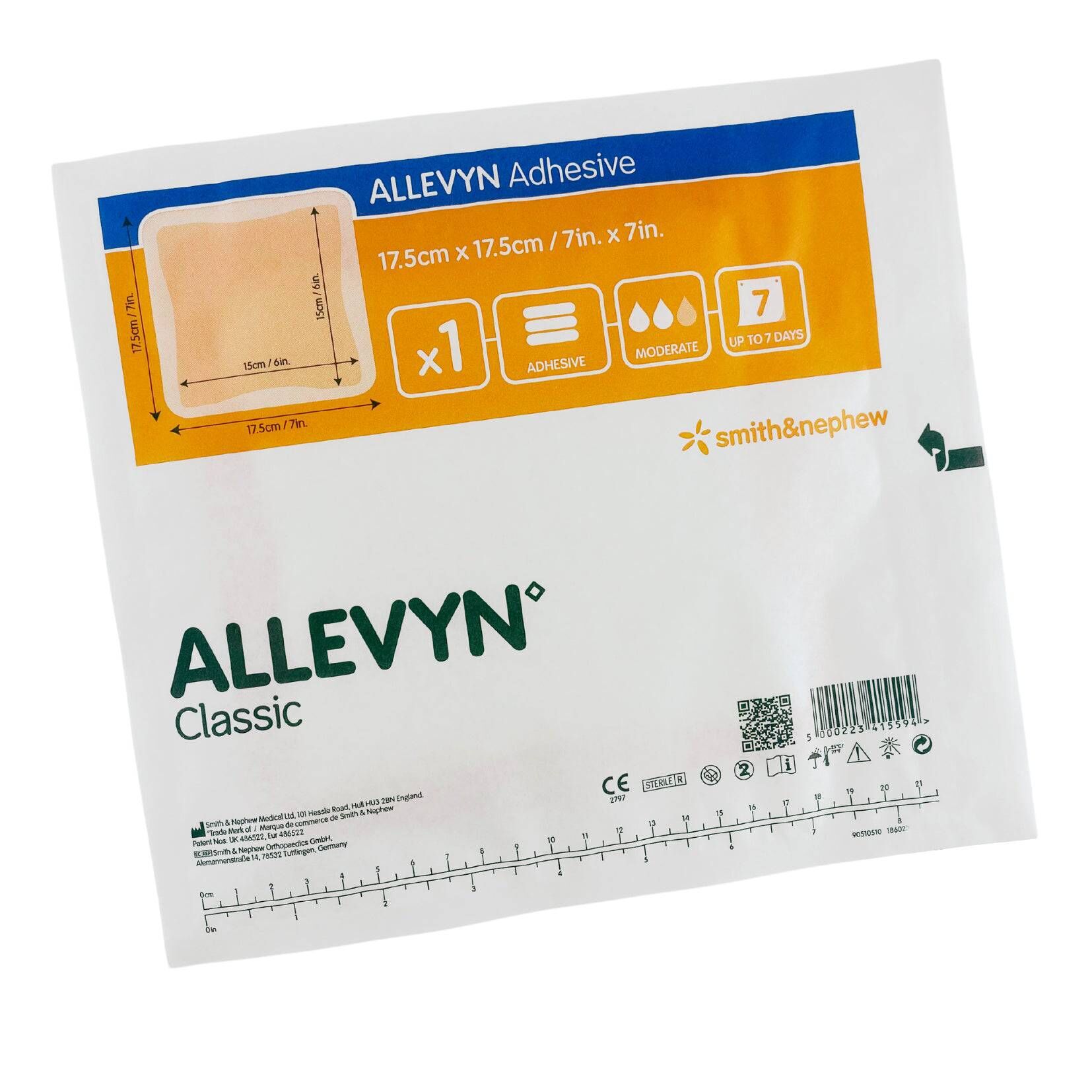 ALLEVYN Adhesive Yapışkanlı Poliüretan Köpük Örtü 17,5cm x 17,5cm