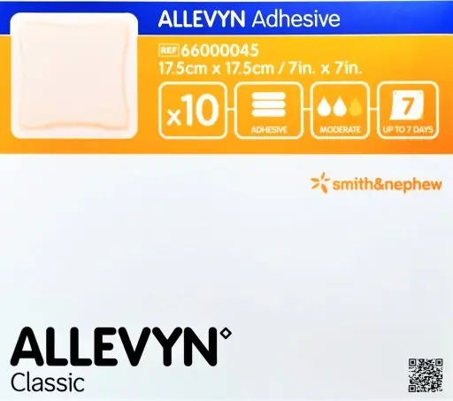 ALLEVYN Adhesive Yapışkanlı Poliüretan Köpük Örtü 17,5cm x 17,5cm