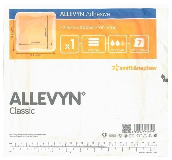 ALLEVYN Adhesive Yapışkanlı Poliüretan Köpük Örtü 22,5cm x 22,5cm