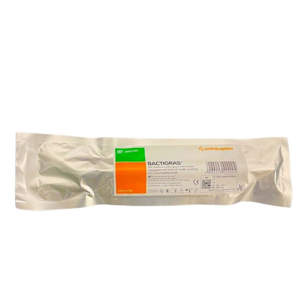 Bactıgras Parafinli Antiseptik Tül Sargı Bezi Rulo 15cmx1m
