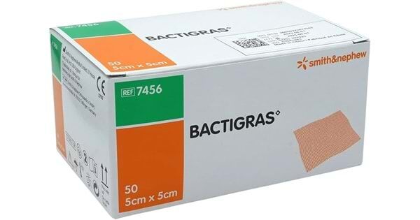 Bactıgras Parafinli Antiseptik Tül Sargı Bezi 5cm x 5cm