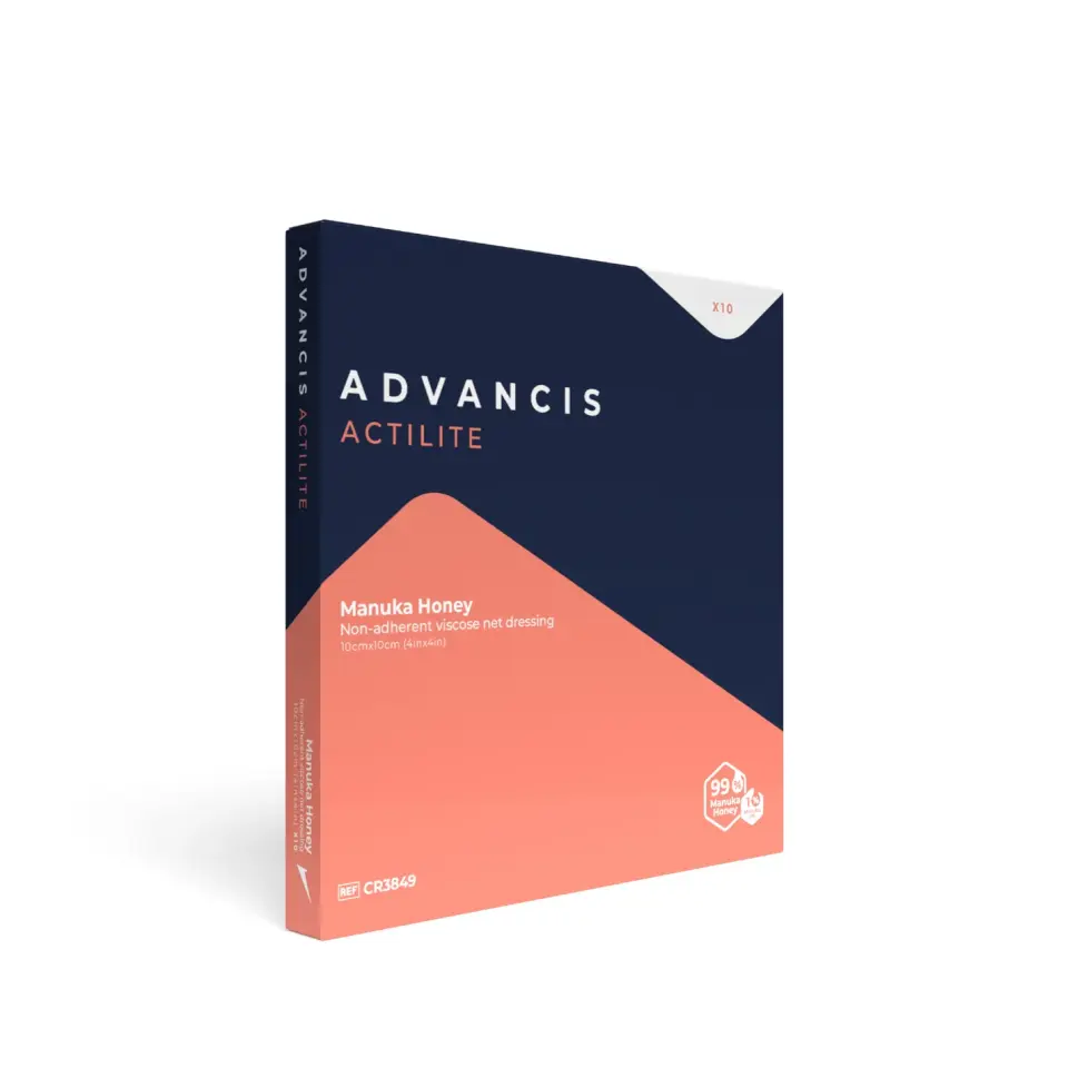 Actilite Manuka Balı ve Yağı İçerikli Antibakteriyel Yapışkansız Yara Örtüsü (20cm x 30cm)-Actilite%99 Manuka balı ve %1 Manuka yağı