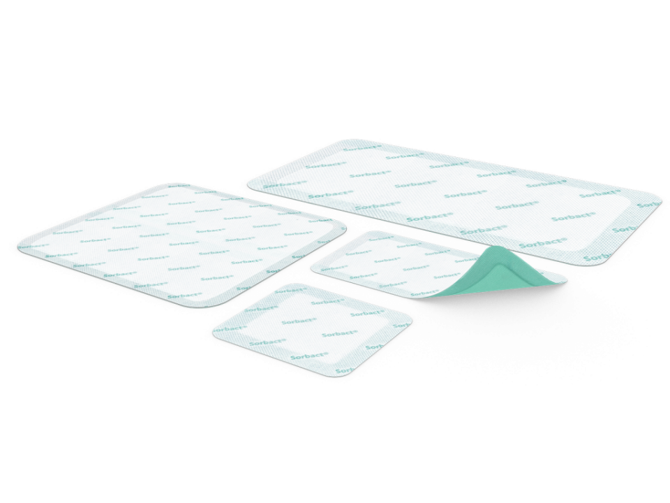 SORBACT® SUPERABSORBENT Bakteri Bağlayıcı Süper Emici Yara Örtüsü 10 x 20 cm