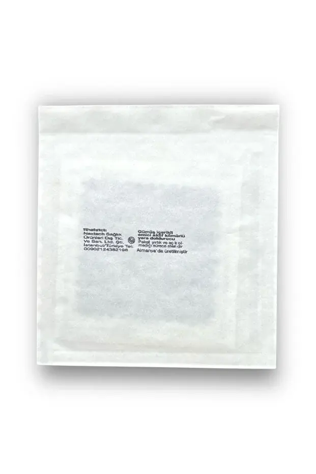 Vliwaktif Ag Gümüş İçerikli Emici Aktif Kömürlü Yara Doldurucu Yaraya Yapışmaz Örtü 10 x 10 cm