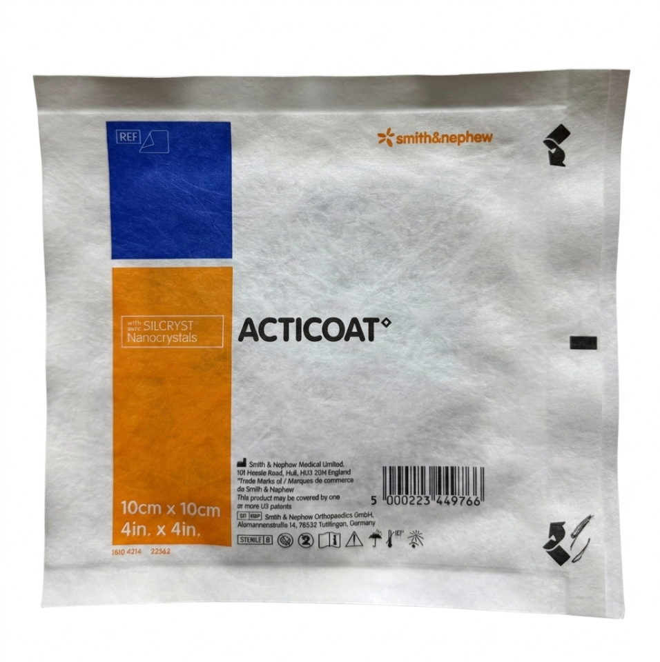 Acticoat Gümüşlü Antimikrobiyal Örtü 10x10 cm