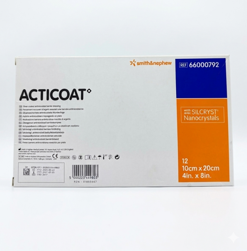 Actıcoat Gümüşlü Antimikrobiyal Bariyer Örtü 10cm x 20cm