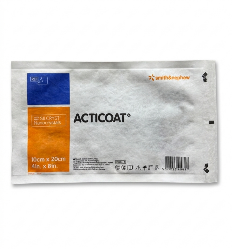 Acticoat Gümüşlü Bariyer Örtü 10x20 cm - Yara Bakımı