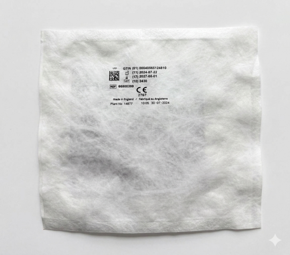 Acticoat Flex-3 Gümüşlü Antimikrobiyal Bariyer Örtü 10cm X 10cm 