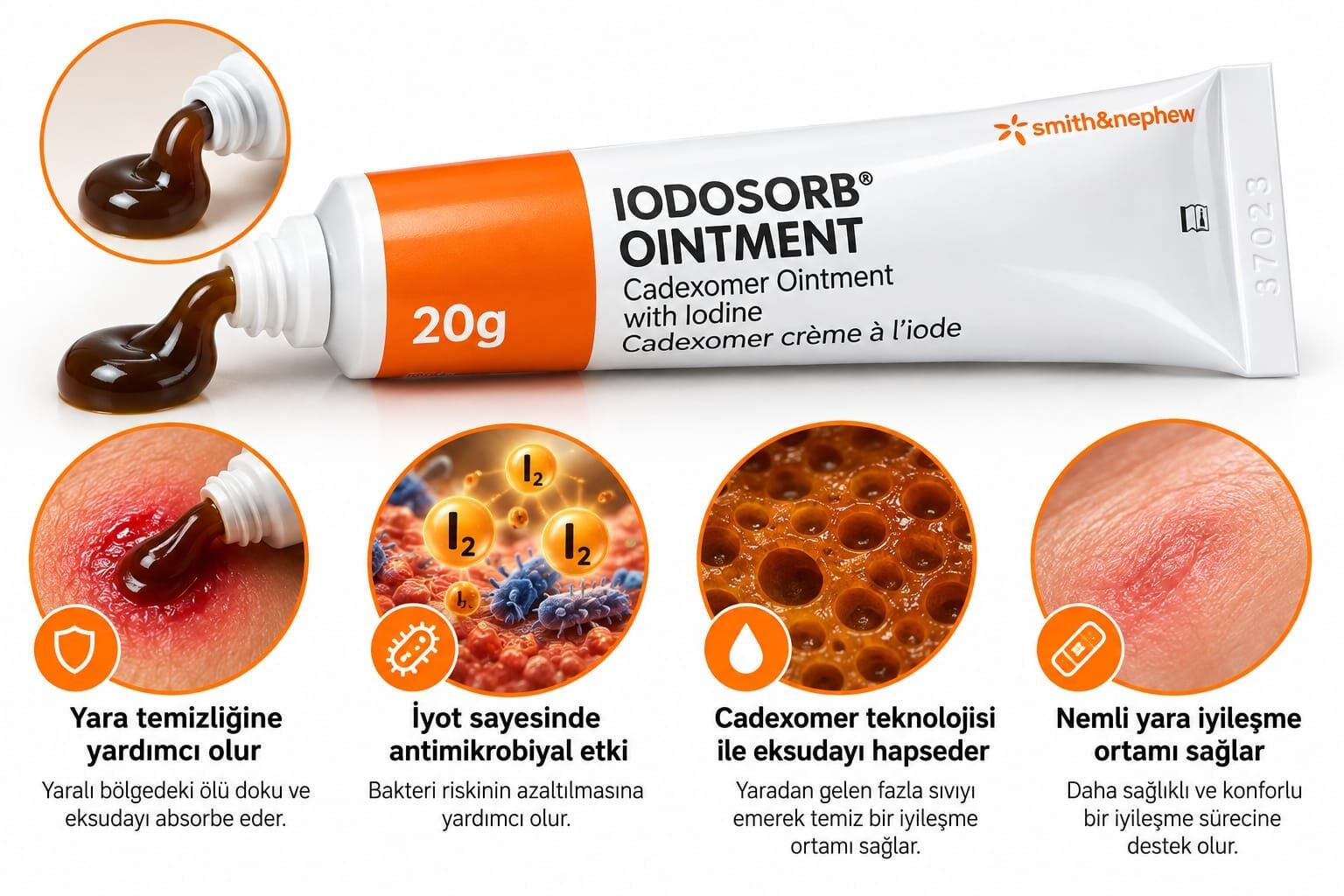 Iodosorb Kadeksomer İyodinli Merhem 20g