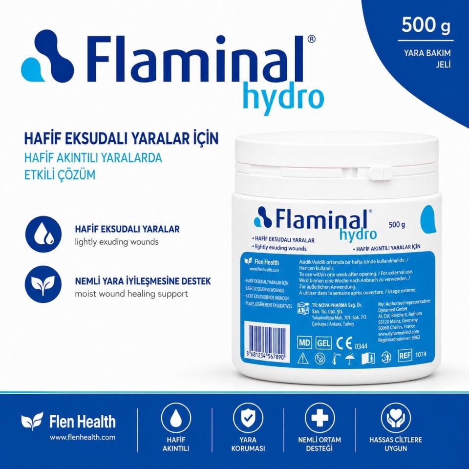 Flaminal Hydro 500gr Yara Bakımı Enzim Aljinat Teknolojisi