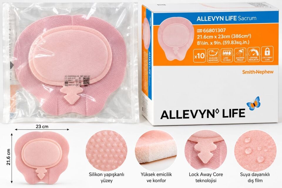 Allevyn Life Sacrum 21.6x23 cm