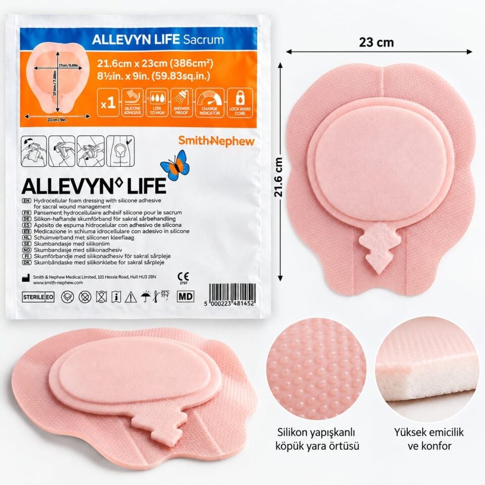 Allevyn Life Sacrum 21.6x23 cm